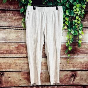 J. Jill Pure Jill Tranquility Fleece Lounge Pants XL Cream Speckled Stretchy